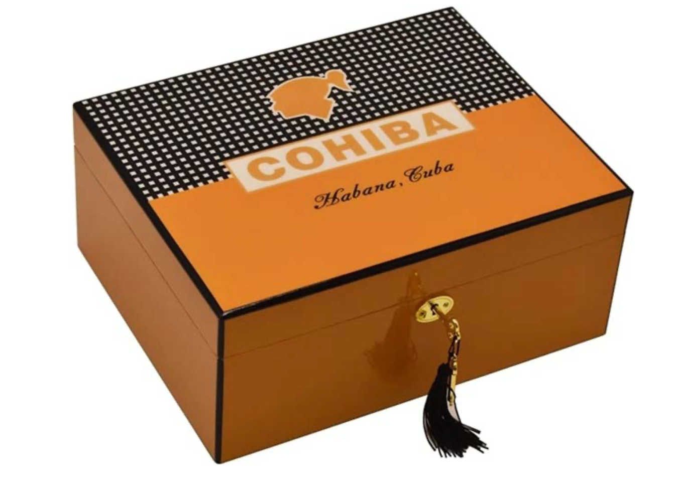 COHIBA CLASSIC HUMIDOR (ORANGE/BLACK)