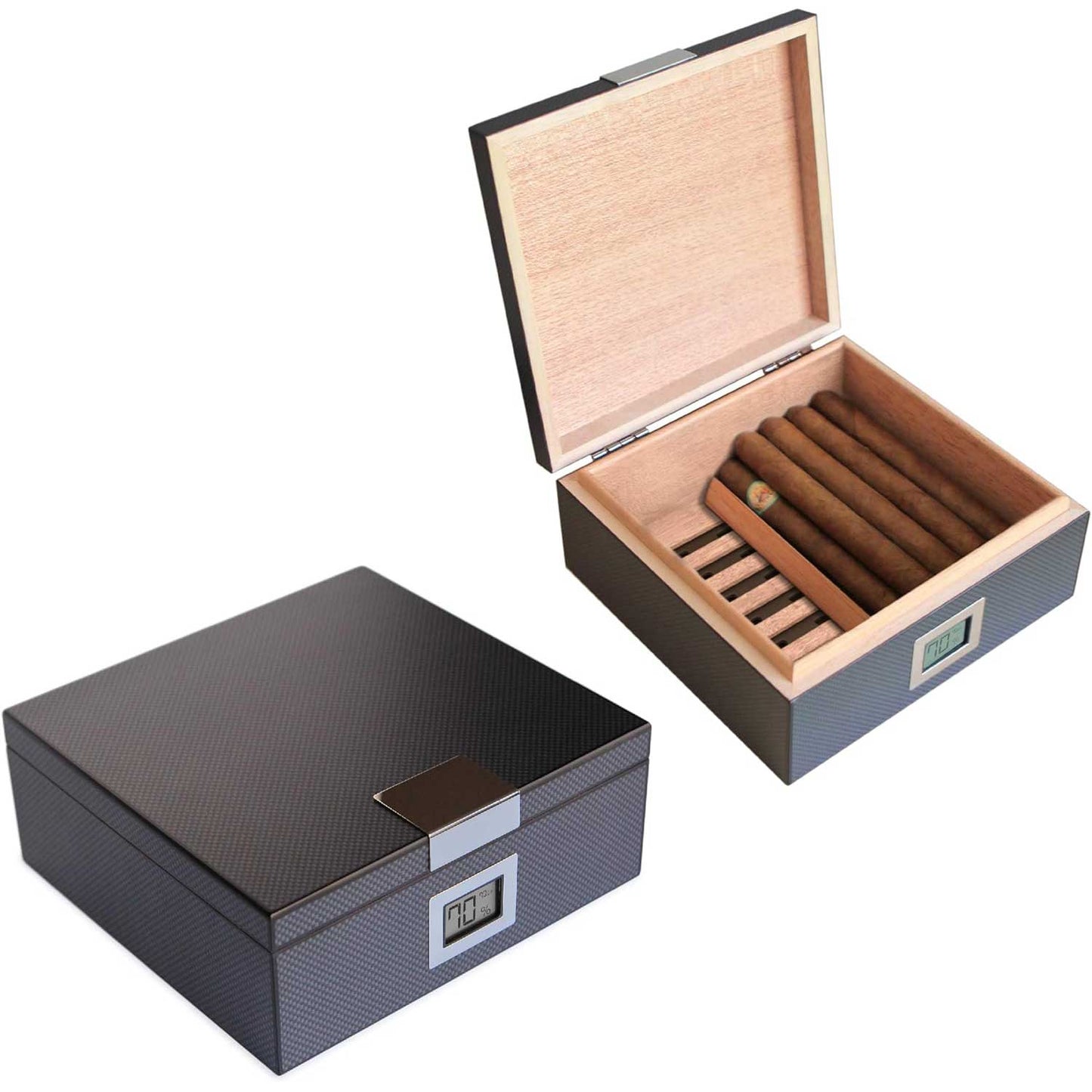 Carbon Fiber Design Handcrafted Modern Cedar