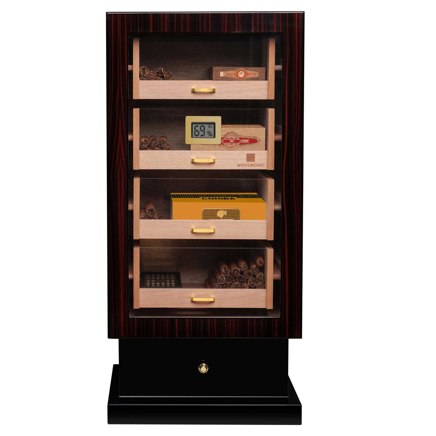 Cigar Cabinet Humidor for 200-250 Cigars with Digital Hygrometer