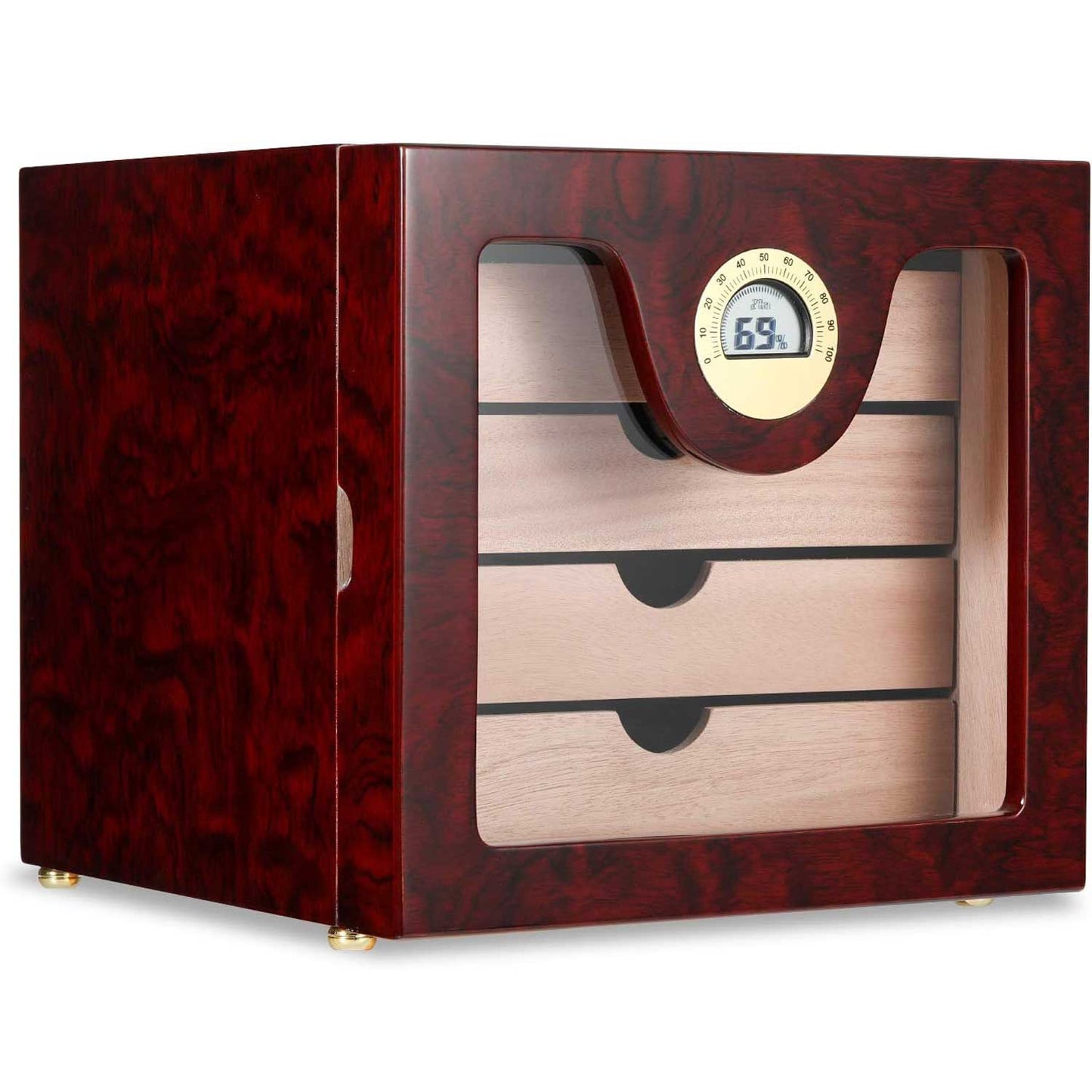 Cigar Humidor Cabinet with Digital Hygrometer