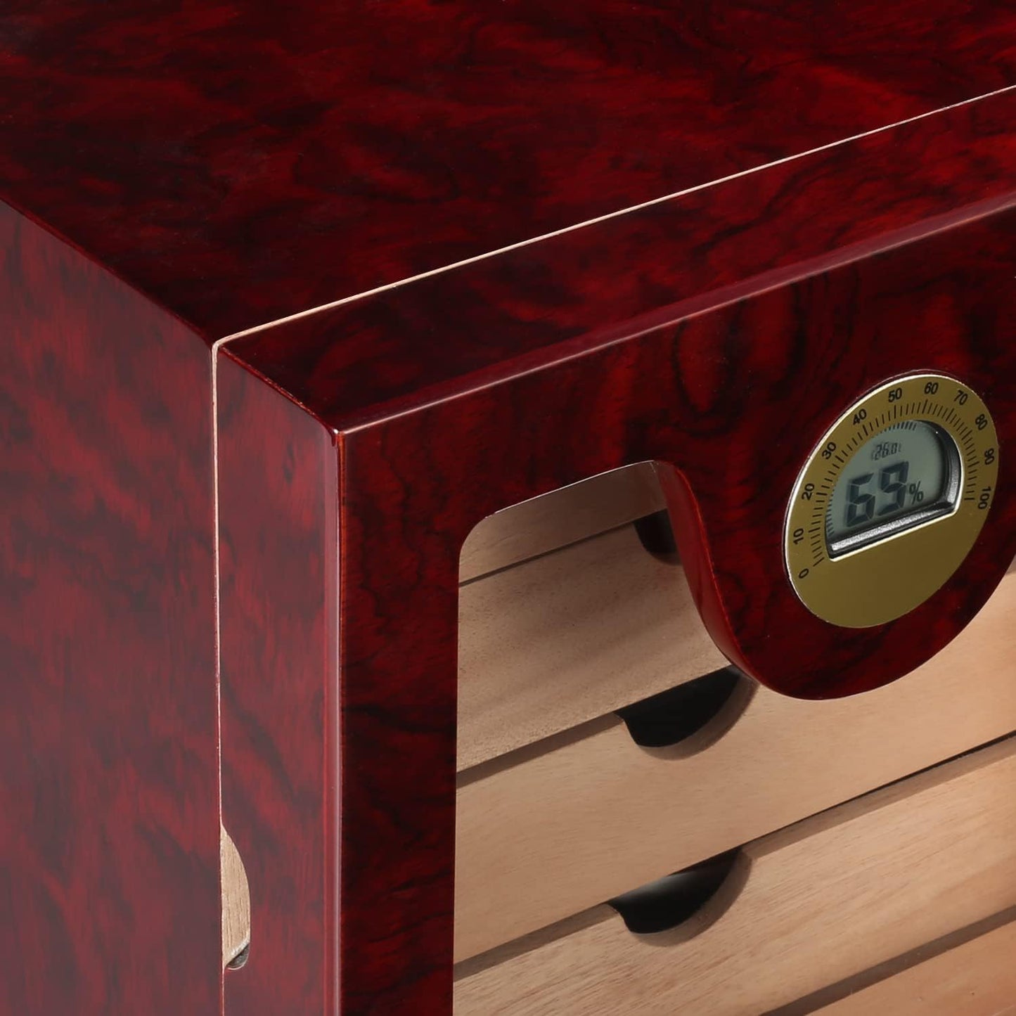 Cigar Humidor Cabinet with Digital Hygrometer