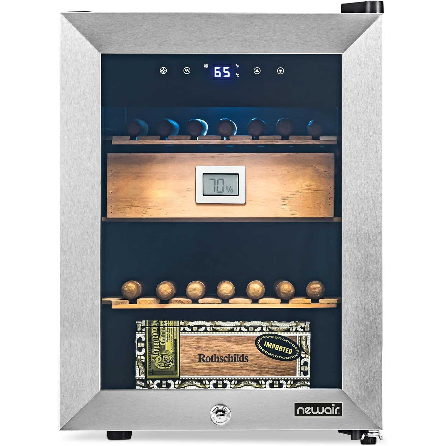 Electric Humidor - Spanish Cedar Shelves with Temperature Control