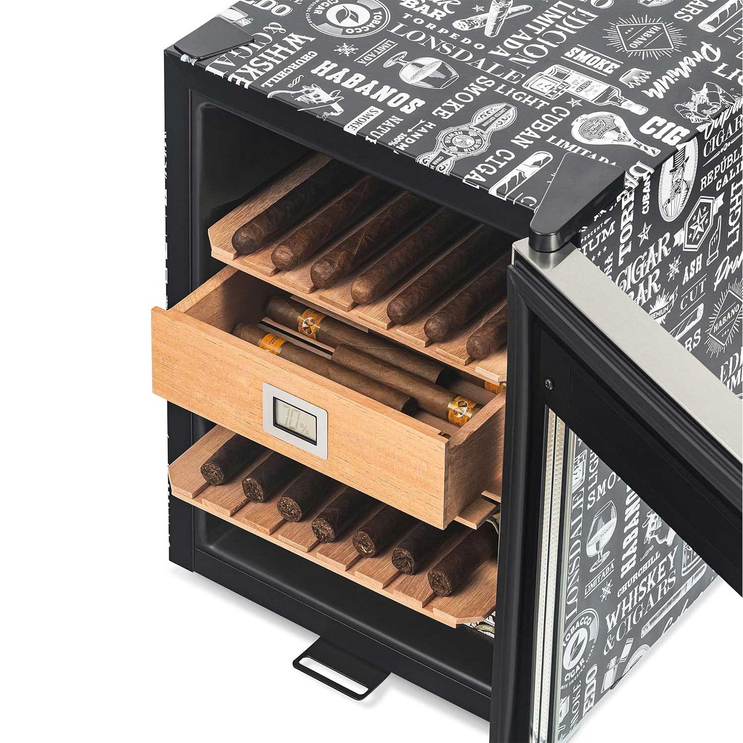 Electric Humidor - Spanish Cedar Shelves with Temperature Control