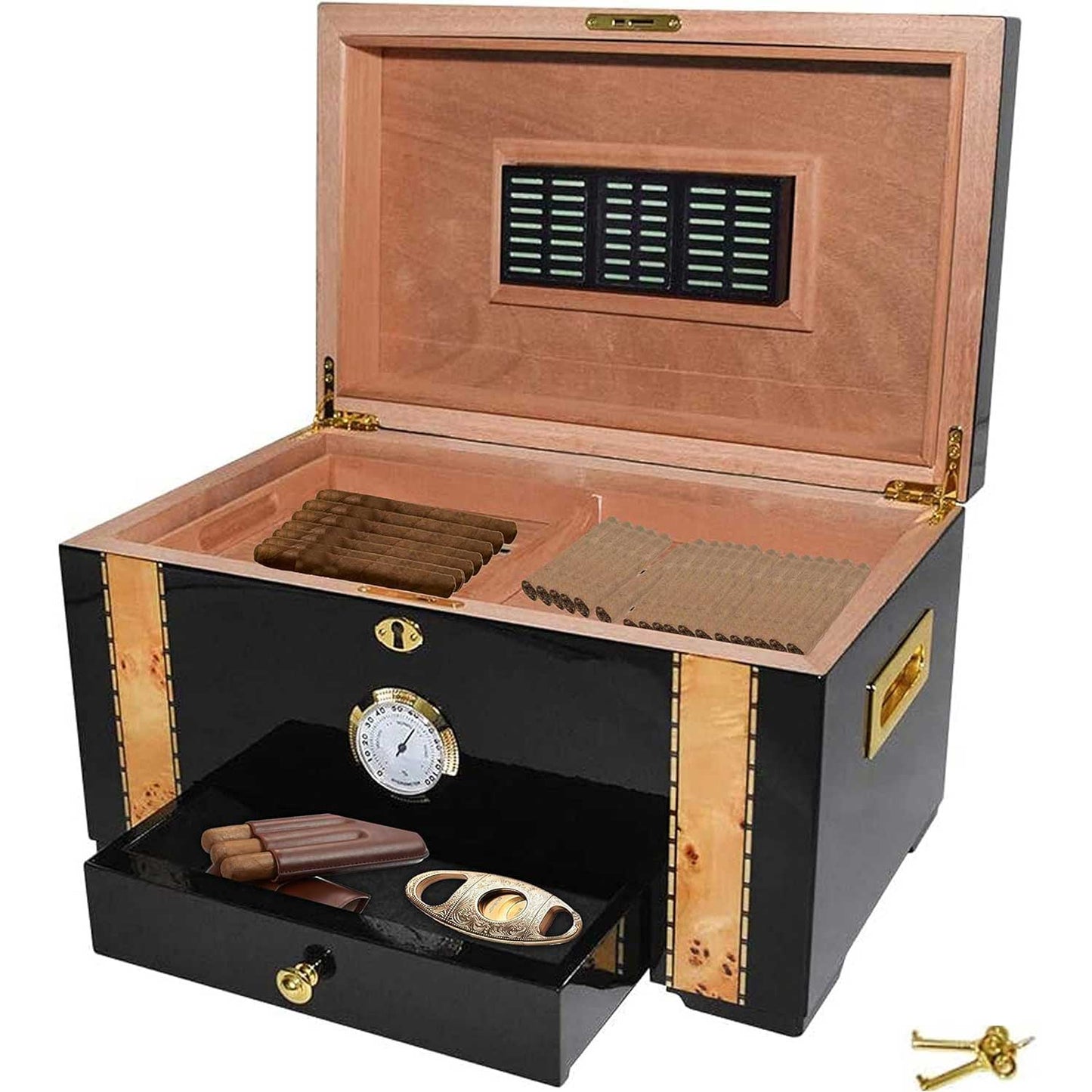 Exotic Cigar Humidor - Cabinet for 150 Cigars