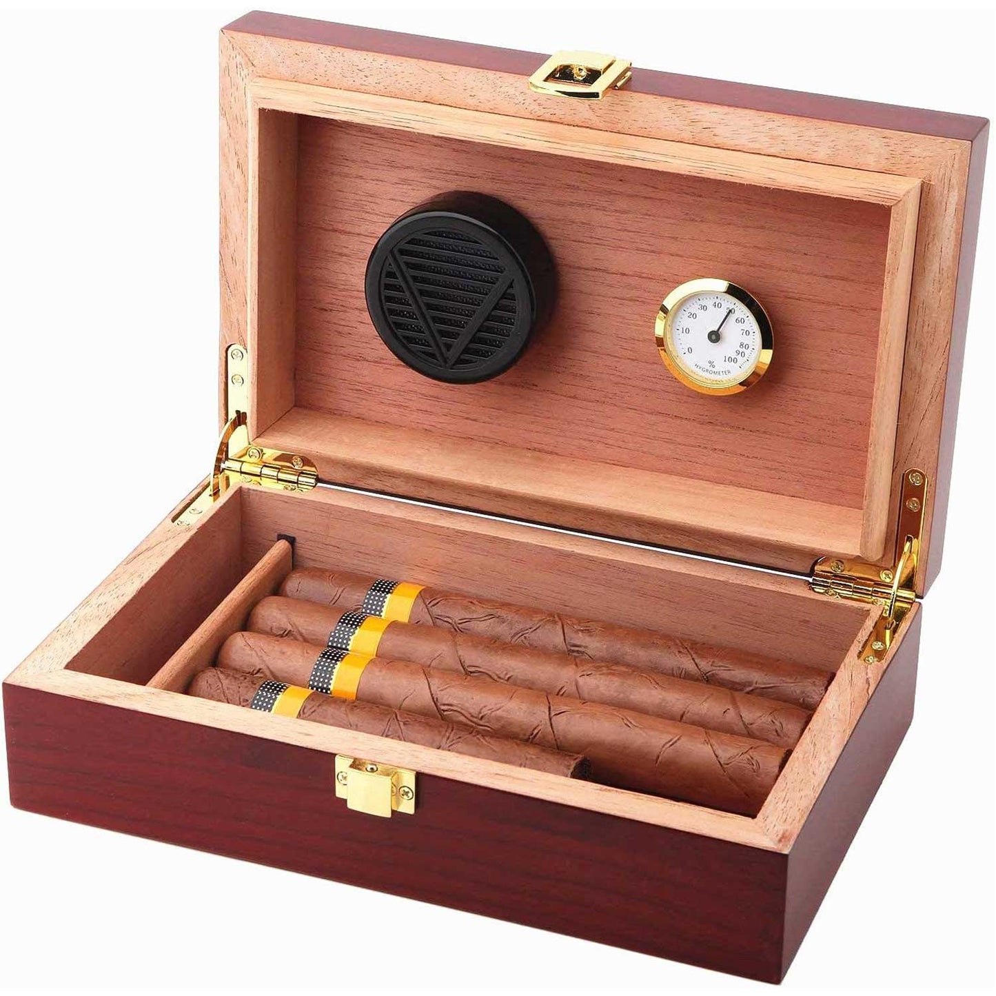 Handmade Cigar Box - Front-Mount Clasp Lock