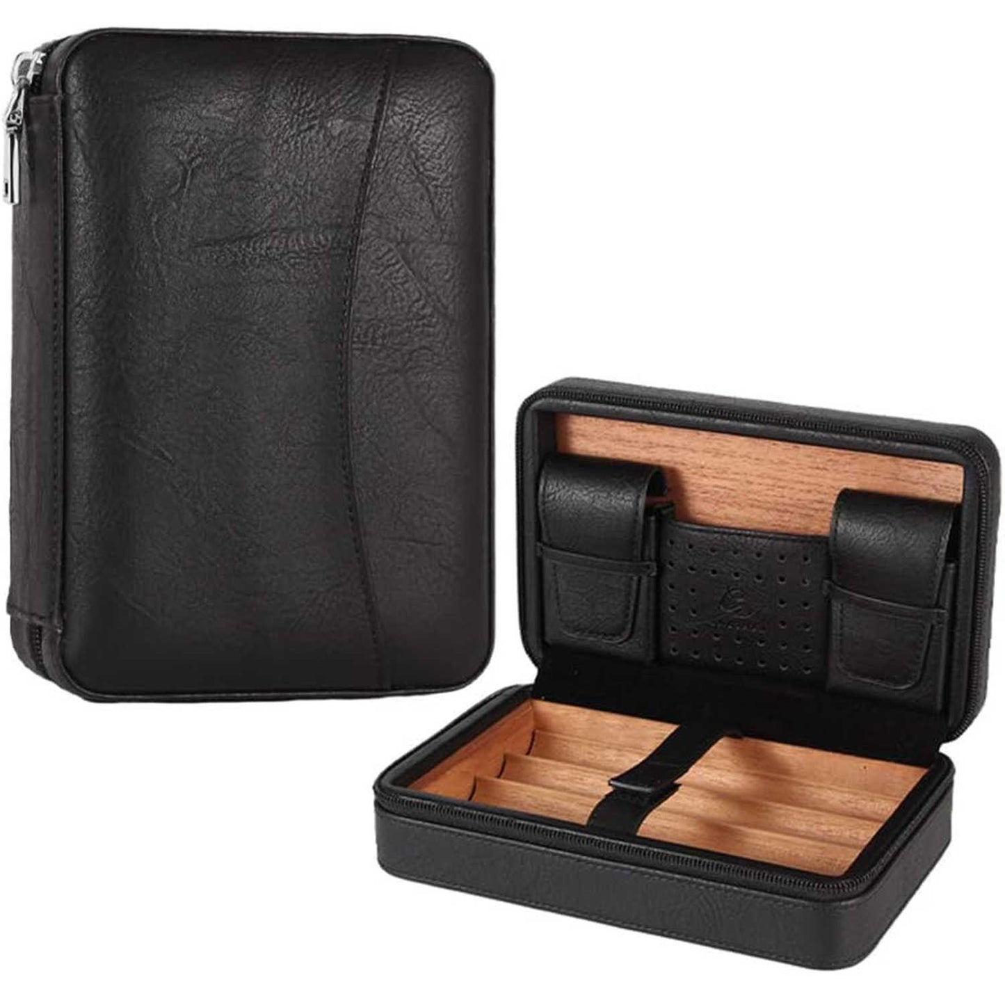 Leather Travel Humidor Cigar Box