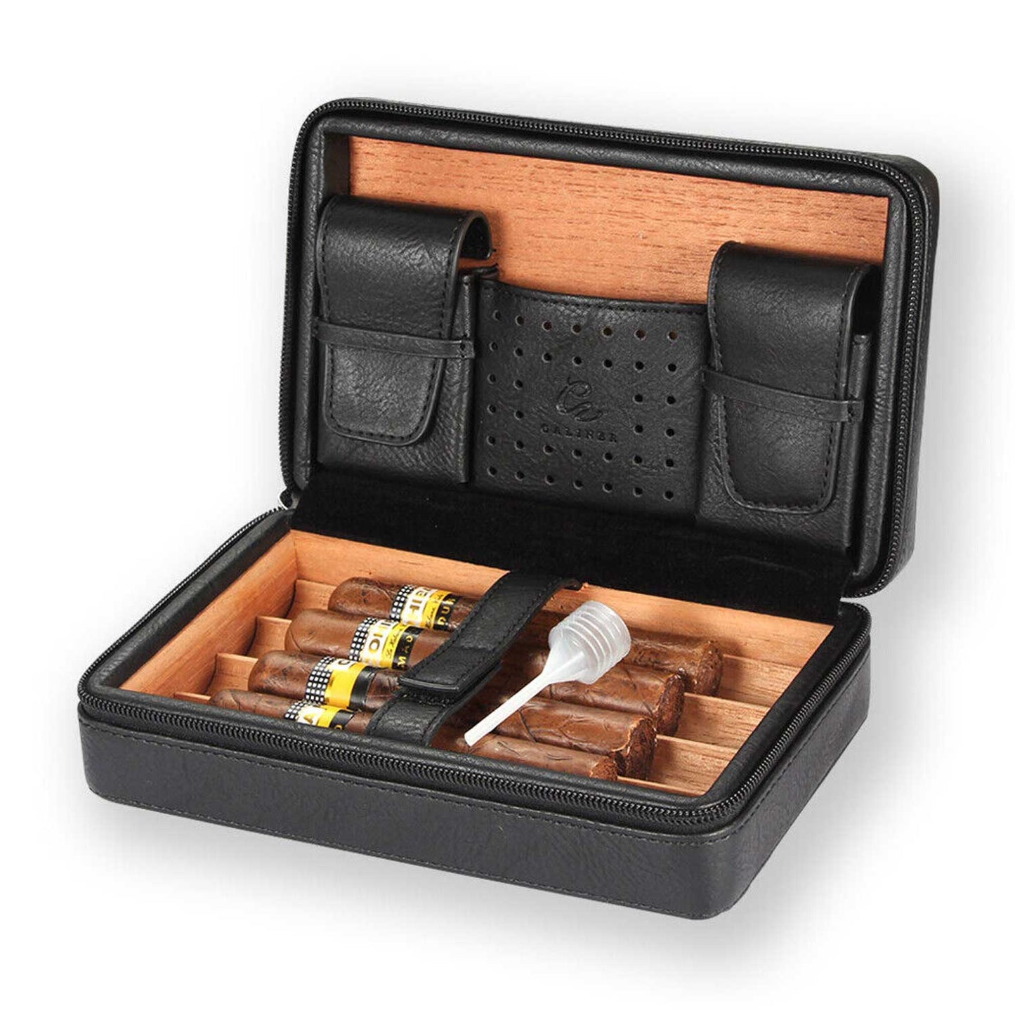 Leather Travel Humidor Cigar Box