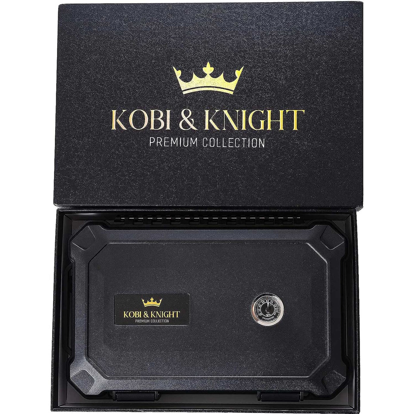 Travel Cigar Humidor with Hygrometer - Case for 6 x 8-Inch Cigars