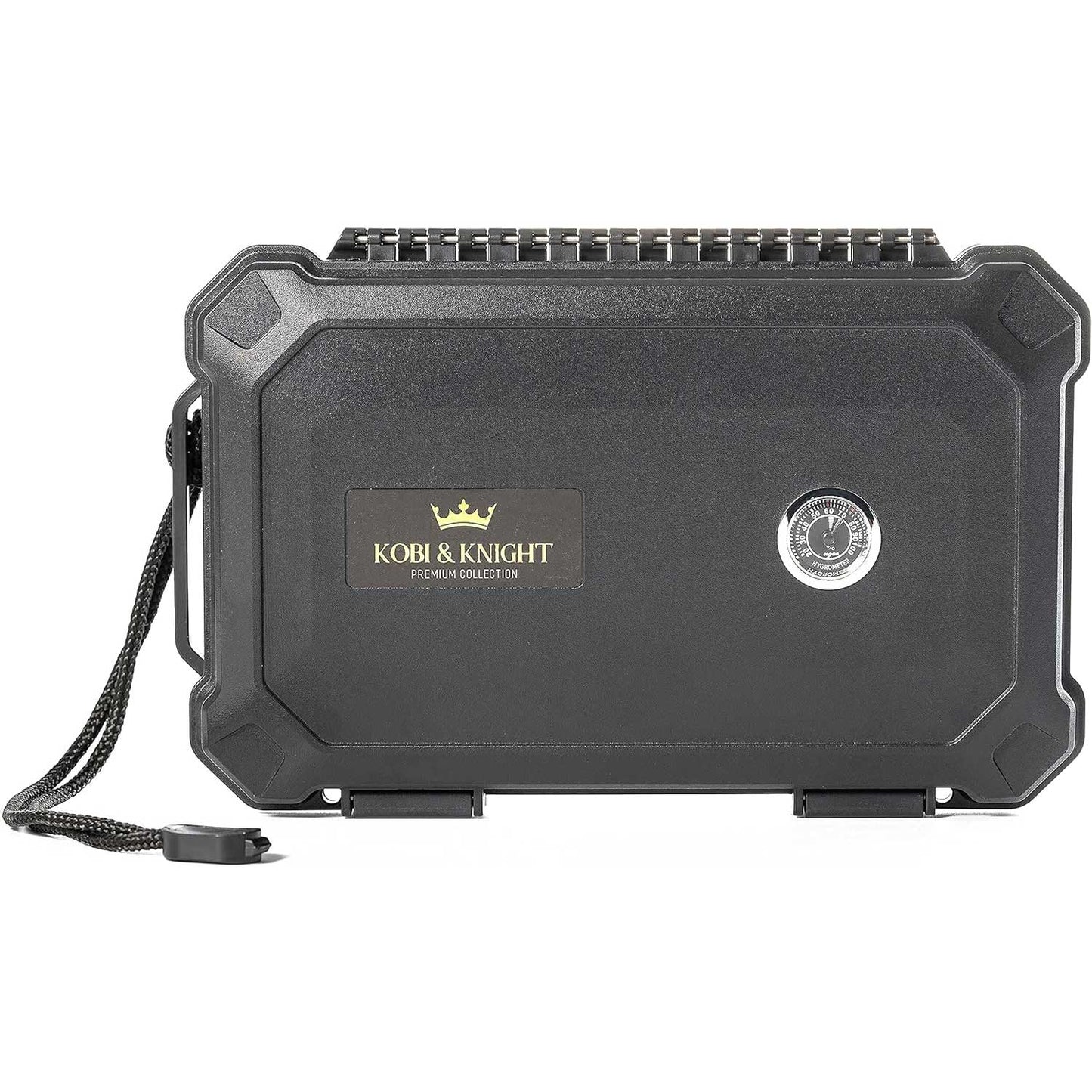 Travel Cigar Humidor with Hygrometer - Case for 6 x 8-Inch Cigars