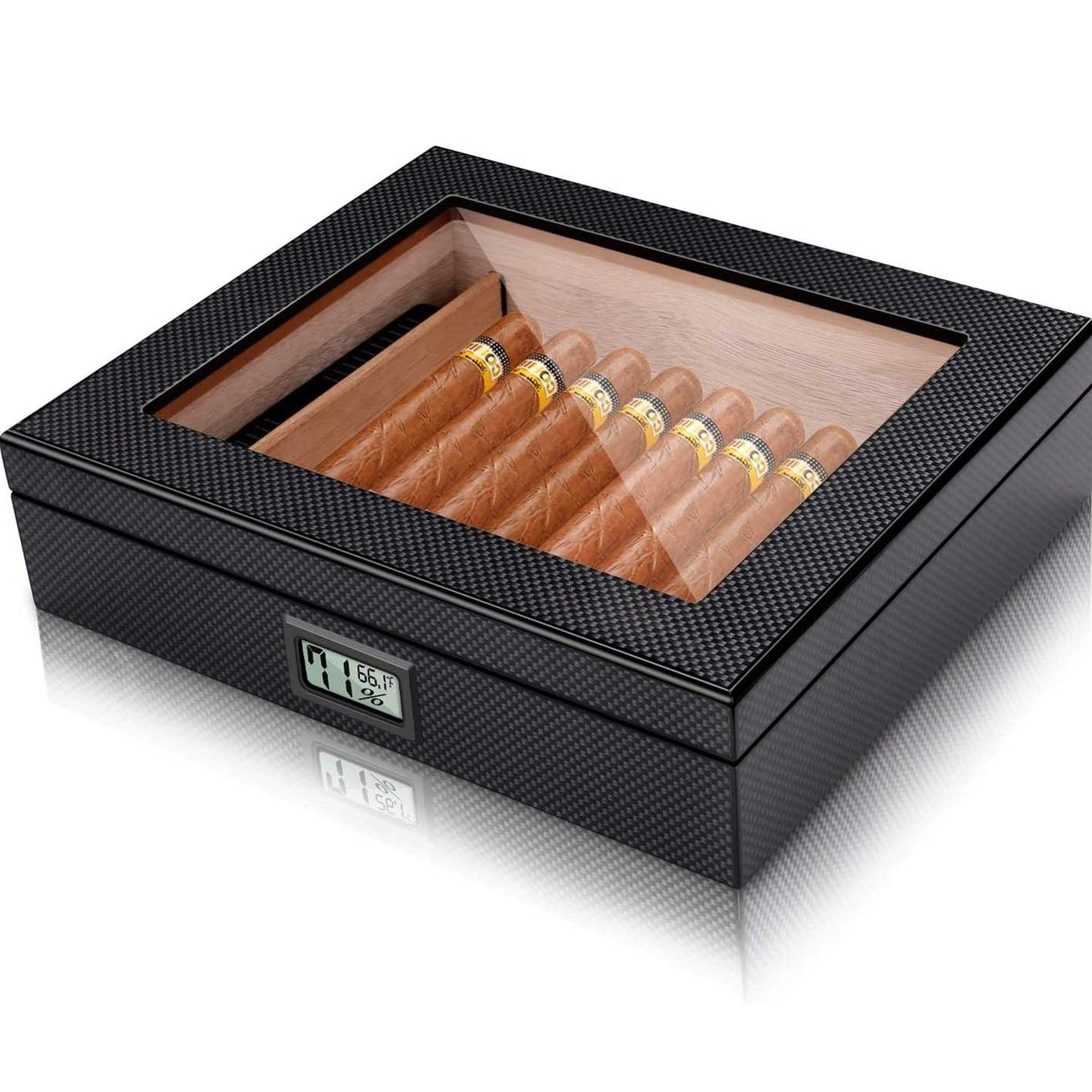 Cigar Humidor Carbon Fiber Cigar Box